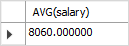 SQL AVG example