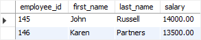 SQL comparison operators - combine operators